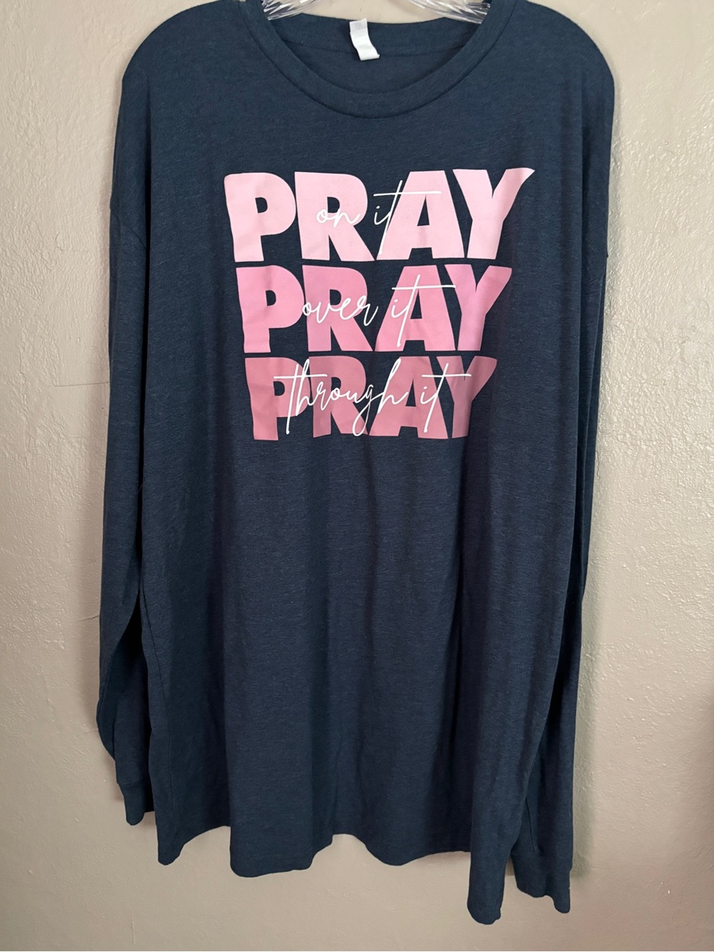 Love in Faith Pray Long Sleeve Top 2X